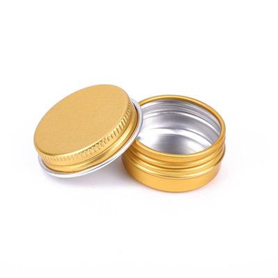 100 buc Borcan de aluminiu de 10 ml Recipient de aluminiu de 10 g Culoarea aurie Borcane cosmetice de 10 ml