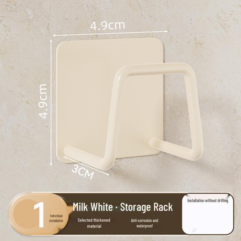 304 Stainless Steel No-Punch Kitchen Sink Hook for Sponge and Rag Storage