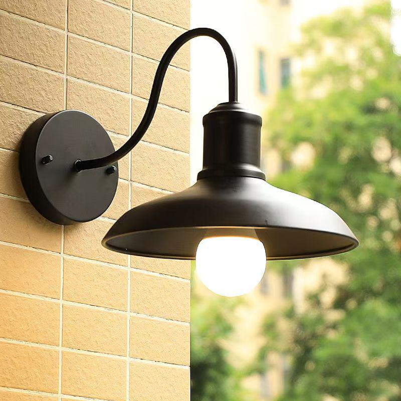 Retro American Waterproof Outdoor Wall Lamp for Entryways and Balconies