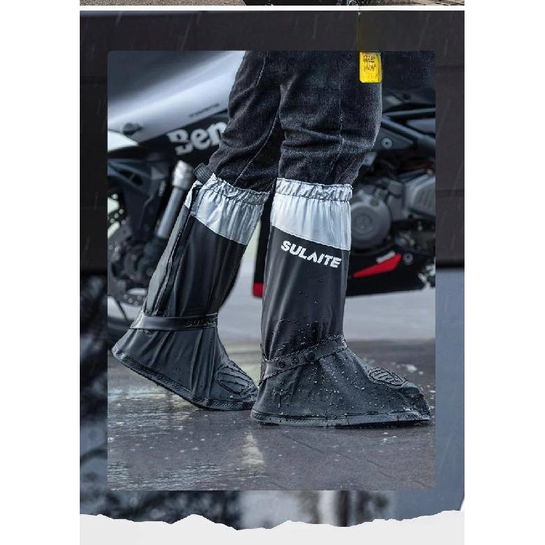 Motorcycle Waterproof Outfit Shoes Cover Motorcyclist Accessories Non-SlipThickened Wear-Resistant Outdoor Foot Gear Rain Boots