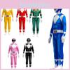 Rangers Power Costume Kids Adult Cosplay Fancy Dress Party Superhero Jumpsuit