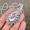 White Topaz Gemstone Handmade 925 Sterling Silver Jewelry Pendant 2.48" KKG-280