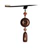 Red Sandalwood Ping An Kou Car Pendant - High-End Rearview Mirror Ornament for Men and Women