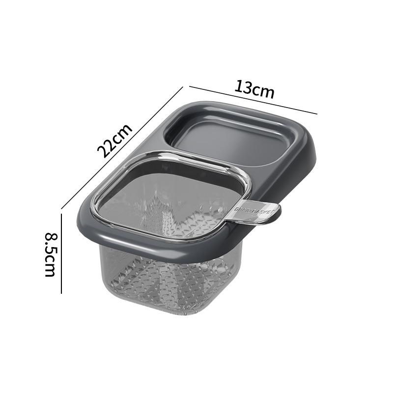 Sink Draining Hanging Basket Kitchen Sponge Rag Storage Rack Kitchen Sink Residue Filtration Anti-Clogging Draining Basket
