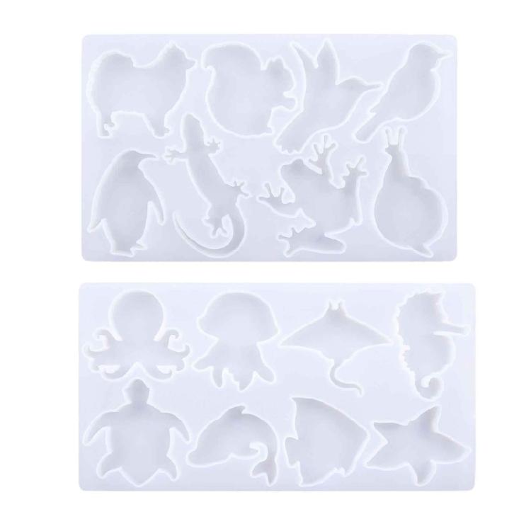 Animal Silicone Resin Mold for Keychain Jewelry Making,DIY Pendant Charms Mold 1