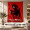 Tapestry Custom Name Text, Wall Hanging Tapestry Home Room DecorScream Ghostface