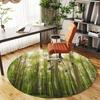 1pc forest nature Round Chair mat Area Rug - Non-Slip, Floor Mat for Office, Bedroom, and Indoor Decor c1118199