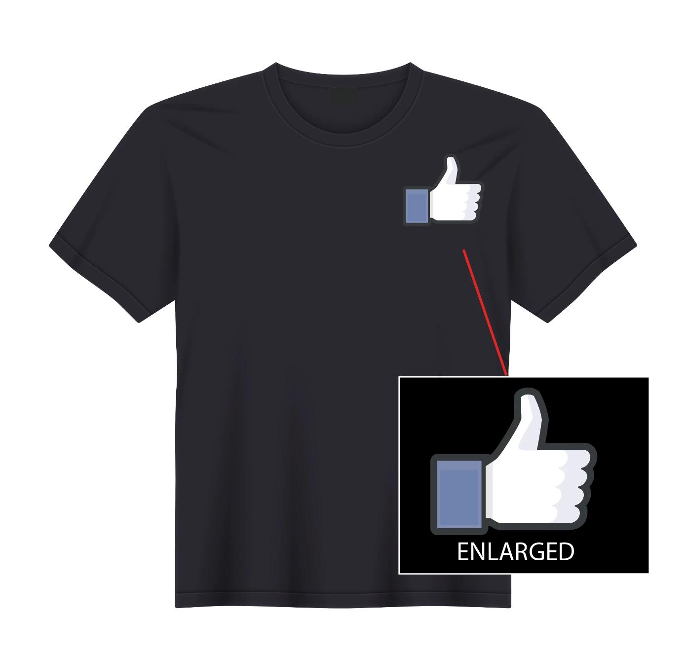 Facebook Thumbs Up Like Symbol T-Shirt NEW S, M, L, XL S