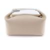 Makellose HERMES Tasche Bride a Black PM beige Baumwolle Damen Gebraucht