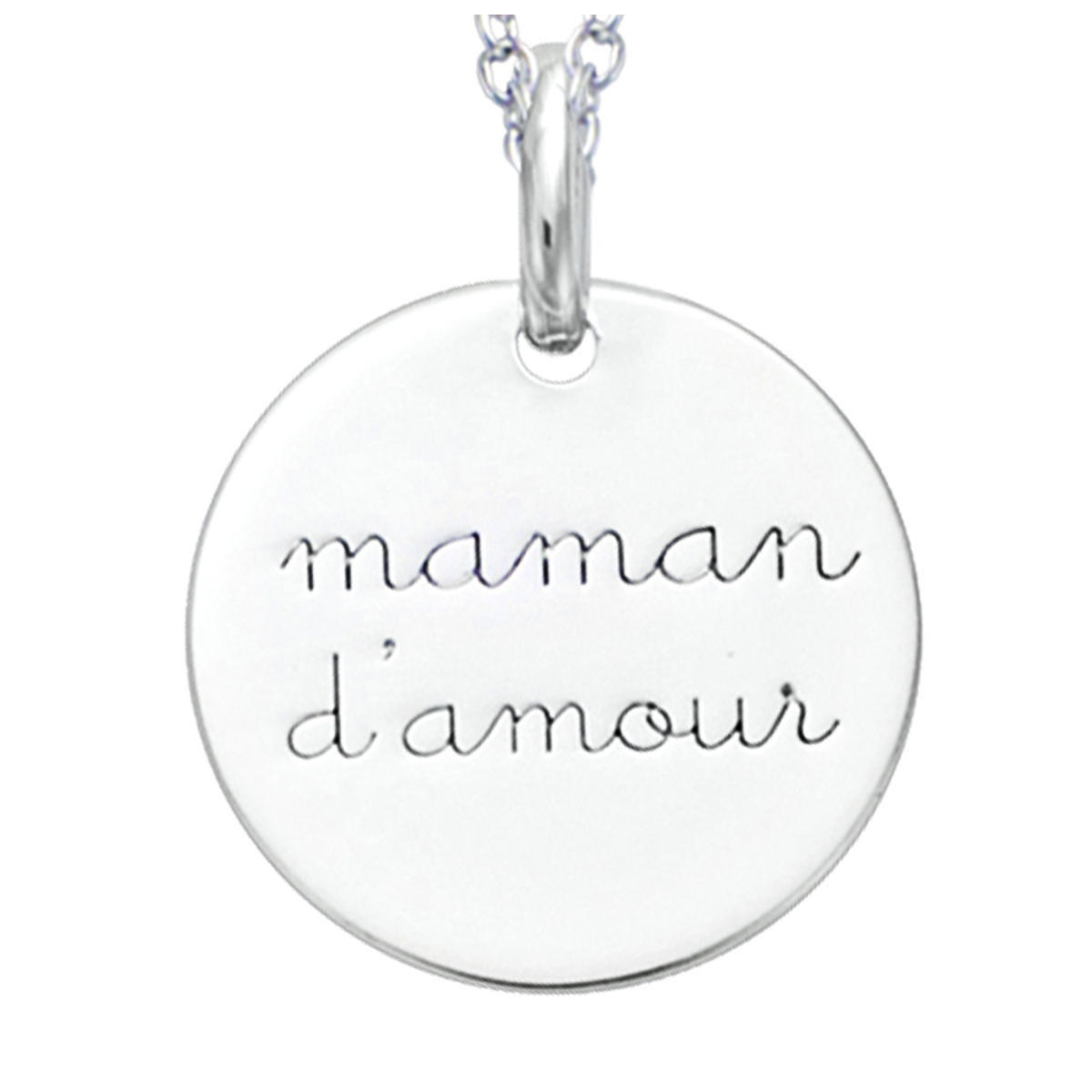 

Les Trésors De Lily [R2563] - Pendentif Argent Maman d Amour argenté (rhodié) - 15 mm