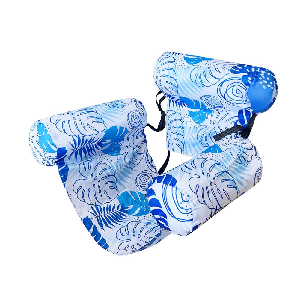 Pool Floats Chairs Adult Inflatable Pool Lounger with Arm & Backrest Water Floating Recliner Water Hammock for Summer Water Fun
