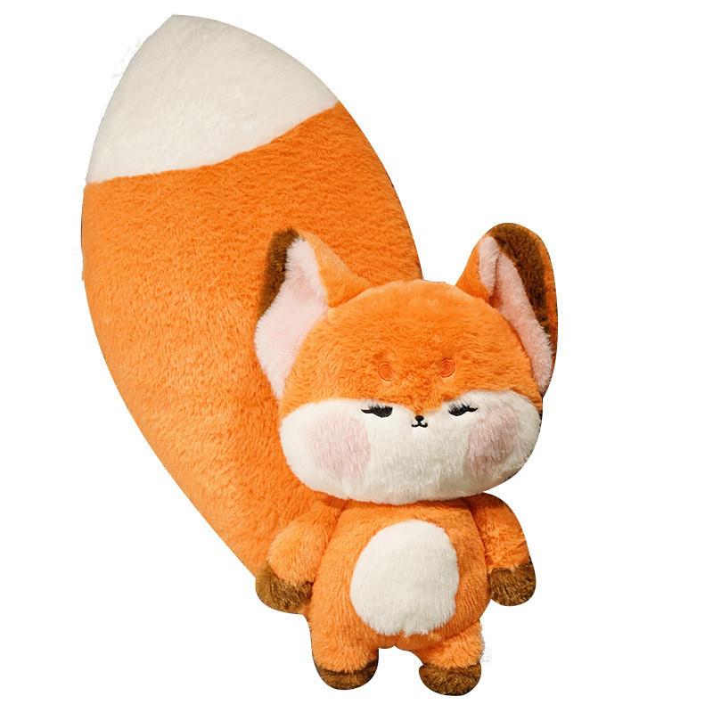 Big Tail Fox Plush Toy Cartoon Stuffed Animal Bedroom Decoration Gifts Kids