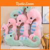 Colorful Seahorse Plush Toy Large Stuffed Animal Doll For Kids Cartoon Style Horse Design