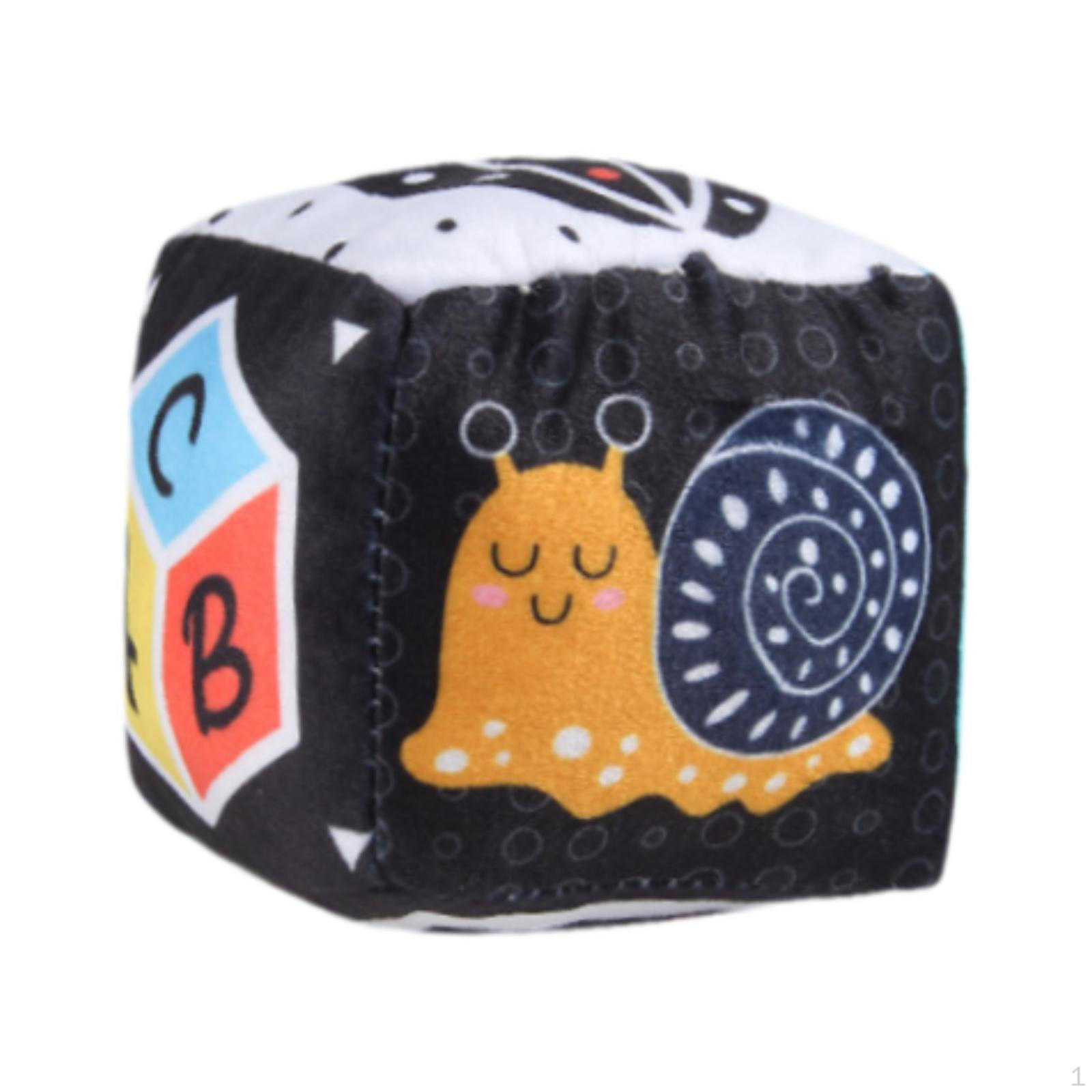 

Игрушка-погремушка в форме куба Развивает мелкую моторику Легко захватывать Мягкая Развивающая Для Новорожденных 3 6 9 Месяцев