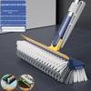 Multifunctional Long Handle Gap Brush & Tile Floor Squeegee