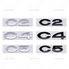 Adesivo Logo Auto in ABS 3D Emblema Paraurti Posteriore Decalcomania Stile per C2 C4 C5 Picasso Berlingo