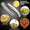 Presse-ail - GOURMET EASY - Acier Inox - Écrase l'Ail Sans Épluchage - Démontable - Garantie 5 Ans