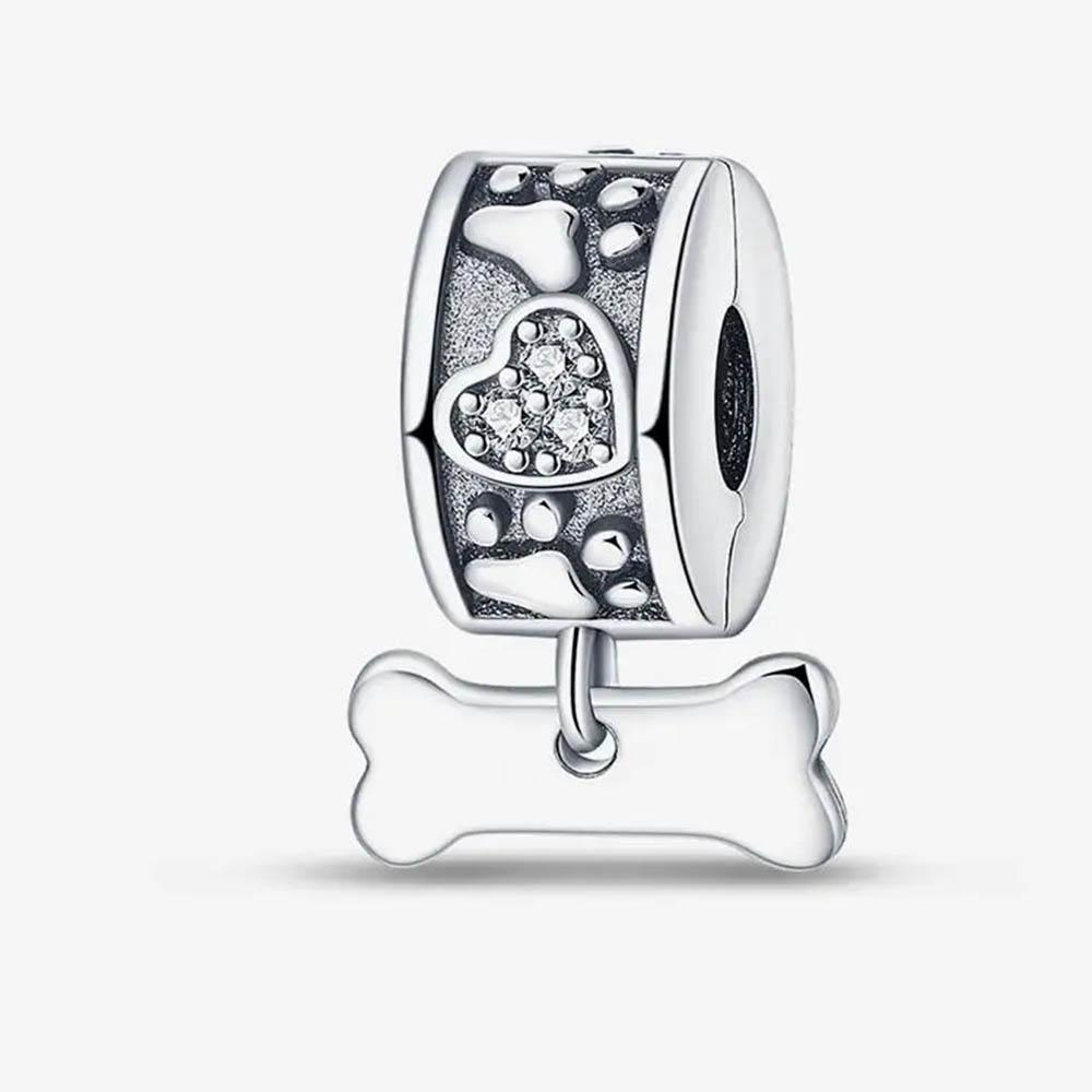 New In Color Zircon Angle Round Clip Bead Fit Pan Original Bracelet Women Copper Safety Chain Jewelry Gift