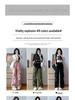 Women's Pink High-Waist Parachute Overalls - Quick-Drying, Wide-Leg, Casual American Sports Pants for Spring, Summer, and Autumn