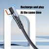 Durability Braided USB to USB C Cable for Phone 15/16 6A 66W Charging Cord Data Transmission with Right Angle Design