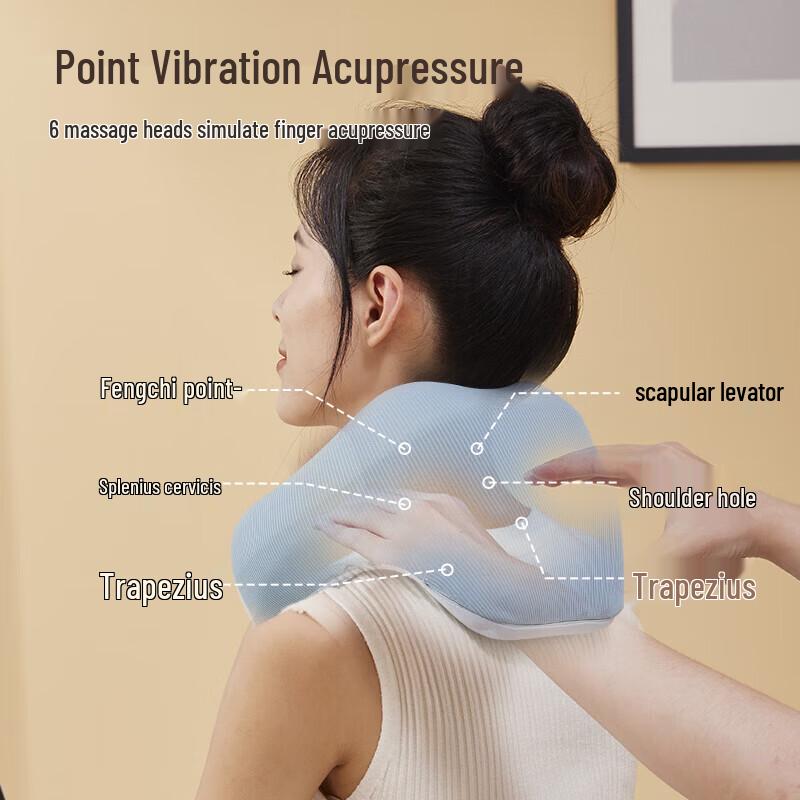 Jiancheng Portable Cervical Neck Massage Pillow CN plug (adapter included)
