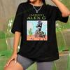 Alex G Funny Print T-shirt Fashion Style Gothic Casual Top Loose Short Sleeve Crew-neck Shirt