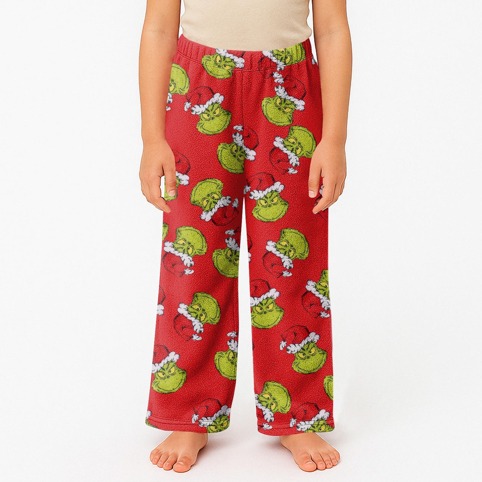 

Детские пижамные брюки с принтом, мягкие, удобные, детские зимние пижамные брюки 100