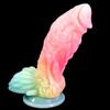 Dildo nou în formă de fluorescent colorat bomboane Plug anal vagin moale Jucării sexuale Produse de jucărie pentru bărbați și femei