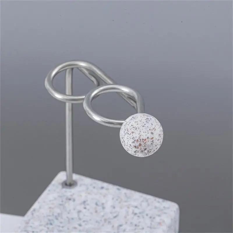 Compactly Metal Toothbrush Holder Storage Organizers With Stable Marble Bottom