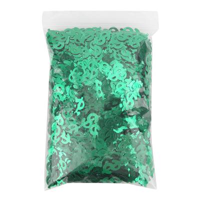60g Confetes de Arremesso em Forma de Sinal de Dólar Espalhadores de Mesa Decorações de Festa de CasamentoVerde