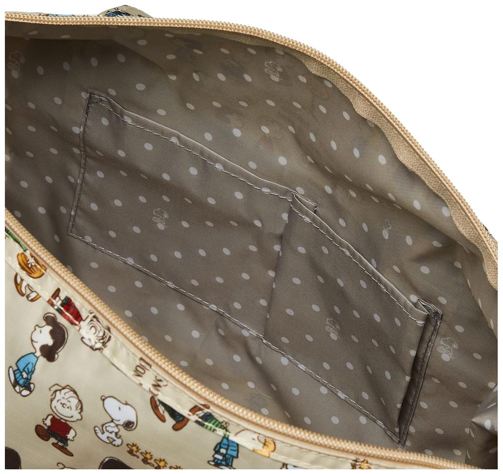 Snoopy Bushalte Bruin Vouwbare Boston H0002 PN125 Tas, Medium,