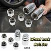 M12x1.5 Wheel Lock Nuts 4 Wheel Set Locking Wheel Nuts Anti Theft Lug Nuts  Car Maintenance