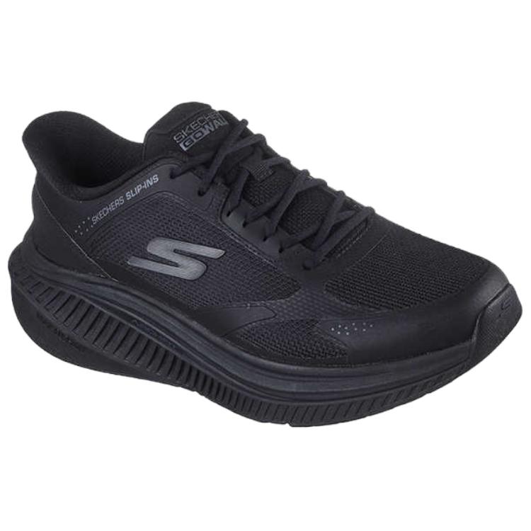 Skechers Slip-Ons Go Walk 7 Comfortable Versatile Durable Lightweight Low-Top Casual City Commuting Running Shoes Men Sneaker Black 216351-BBK