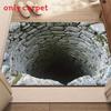 3d Visual Door Mat With Crystal Velvet Fabric For Home Entrance Decor