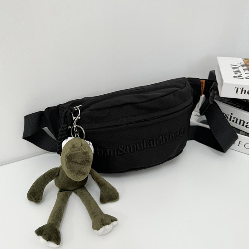 Unisex Canvas Crossbody Bag Able Compact With Multiple Convenient Compartments Suitable For School And Casual Outings