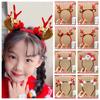 Christmas Decoration Antlers Headband Elf Deer Horn Hair Band Photo Props Christmas Headband  Girl