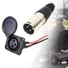 Lithium Battery Port Battery Charger Port 3Pin Female Socket Inline Connector  Electric Scooters