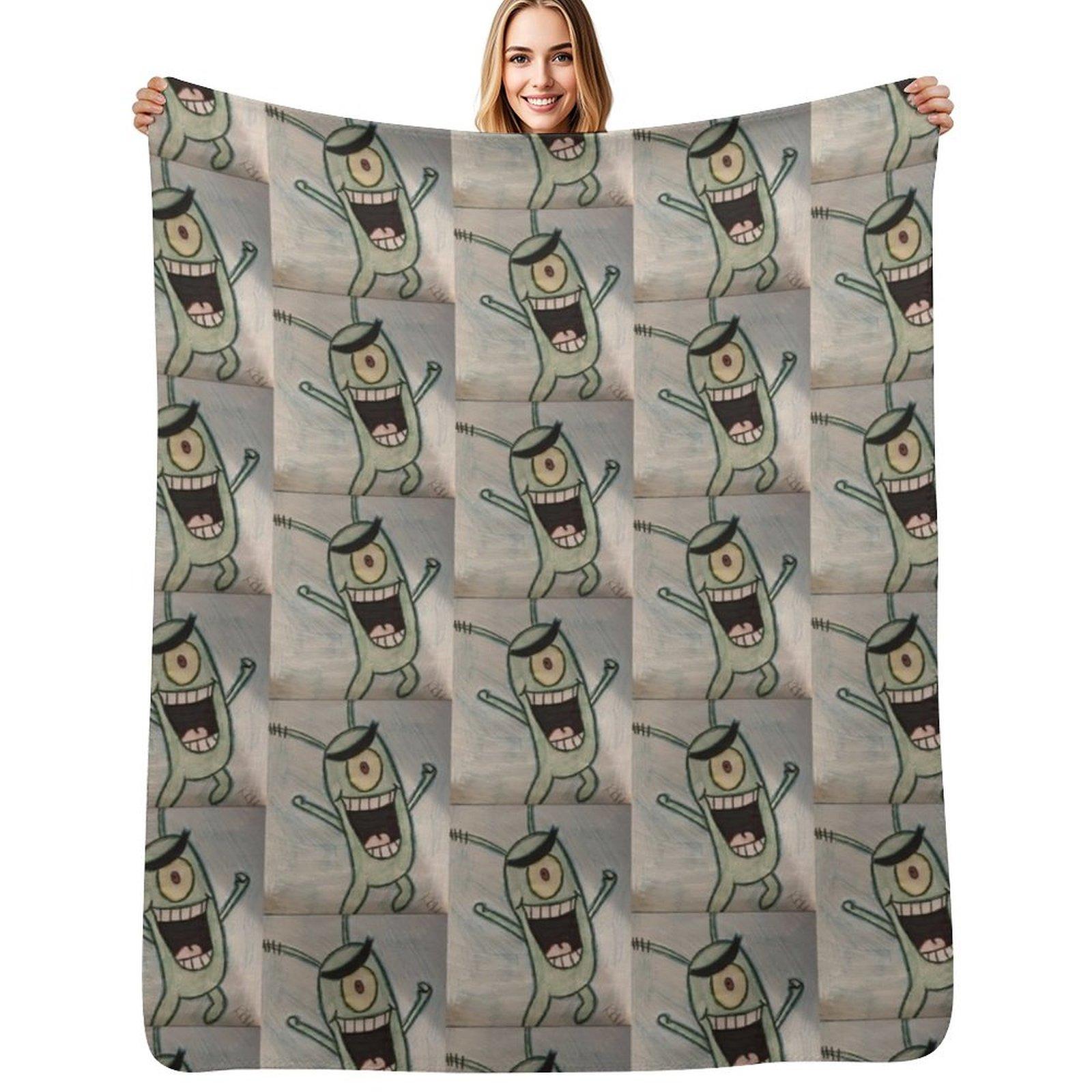 Evil victory Throw Blanket Warm Cozy Throw Blanket for Living Room Couch Size: 75*100cm, Weight: 230 GSM