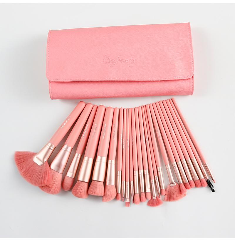 Foundation Brush, Loose Powder Brush, Eye Shadow Brush, 24 Pieces Makeup Brush Set, Soft Bristle Beauty Tools