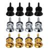 4Pcs Guitar Strap Lock Buttons Metal End Pin Security Straplocks Belt Buckle Retainer for Guitar Bass Ukuleles