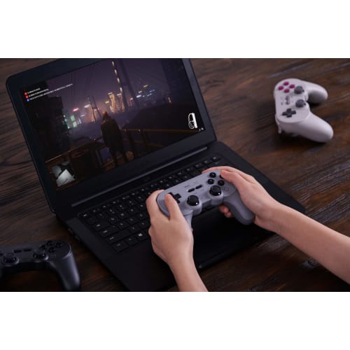 8bitdo Pro 2 Gamepad, graue Version für NS Switch, PC, Android, macOS, Steam Deck, iPhone, iPad, macOS, Apple TV, Raspberry Pi