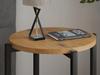 Round Loft Nightstand 35X35X46 Cm Metal Black