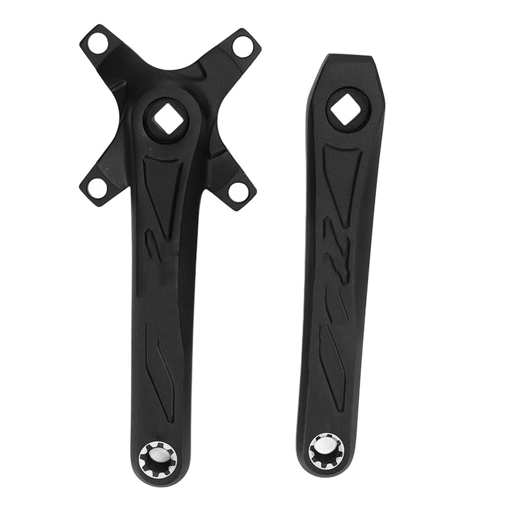 Mountain Bike Crankset Replacement Square Hole Aluminum Alloy Bike Left and Right Crank Arm