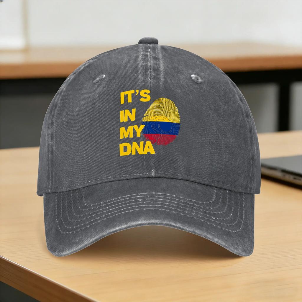Baseball Cap Colombia Flag Fingerprint Summer yk Cute Hip Hop Hats Unisex Adult Design Hunting Camping Wholesale Baseball Caps