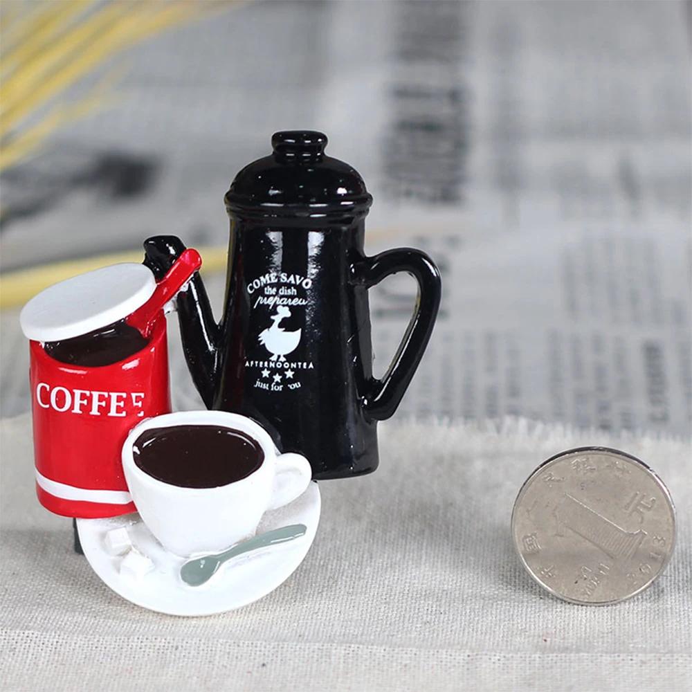 Creative Cartoon Afternoon Tea Food Resin Three-Dimensional Design Refrigerator Stickers Magnetic Message Home Decoration