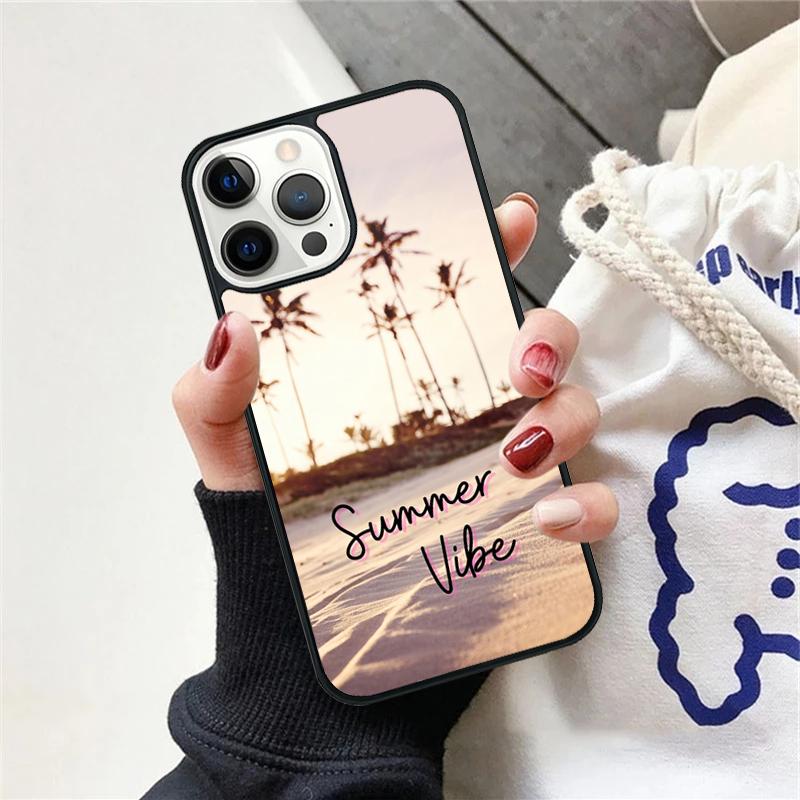 

Beach Vibes Phone Case For iPhone 17 Air 15 16 Cover 11 13 14 Pro Max 12 Plus Max Fundas iPhone 17