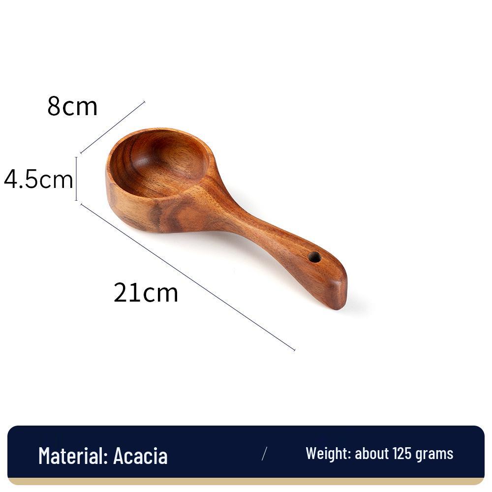 Korean-Style Beech & Acacia Wood Kimchi Bowl with Handle – Available in Large & Small