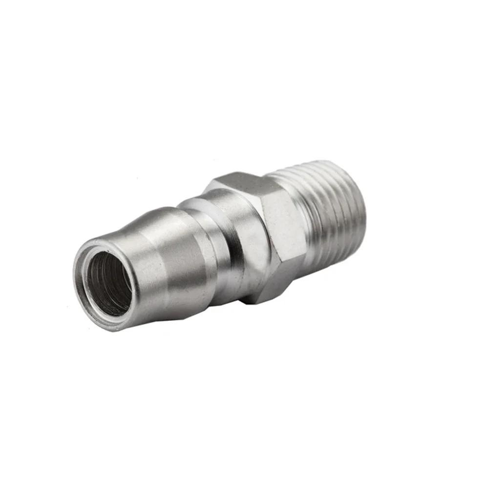 5PCS Male Coupling Air Fitting With 1/4inch Male Thread (20PM) Air Coupler Steel Thread Adapter Air Compressor Accessories