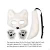 Animal Mask and Tail Set Long for Role Play Halloween Party Costume