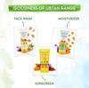 Mamaearth Ubtan Detan Sunscreen SPF 50 PA++++ Non-Greasy Tan Protection for Bright Glowing Skin 50g Lightweight No White Cast
